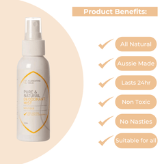 Mystique Natural Crystal Deodorant 100ml Product Benefits - Florentine Gold