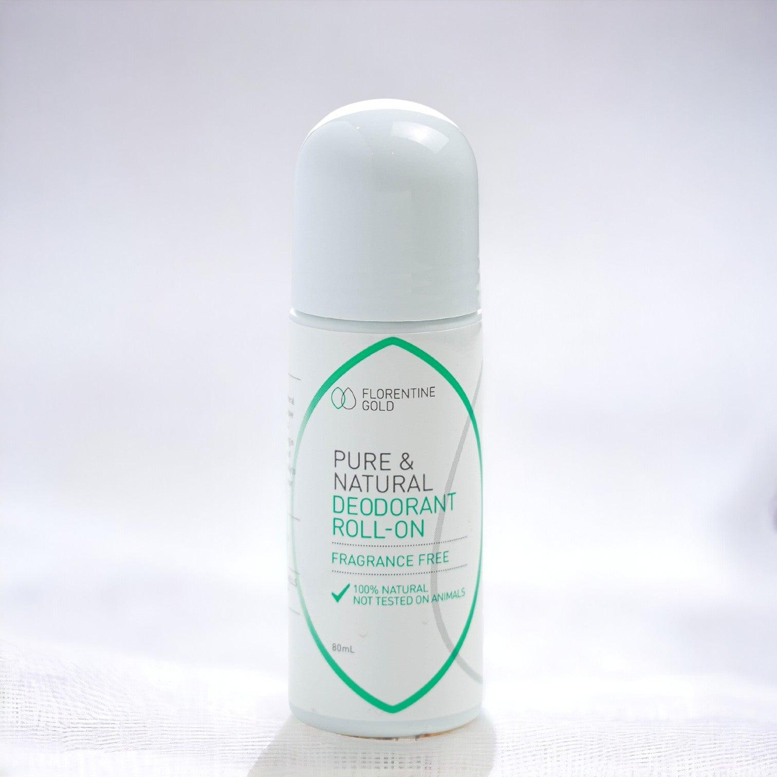 Fragrance Free Crystal Deodorant Roll-On for sensitive skin