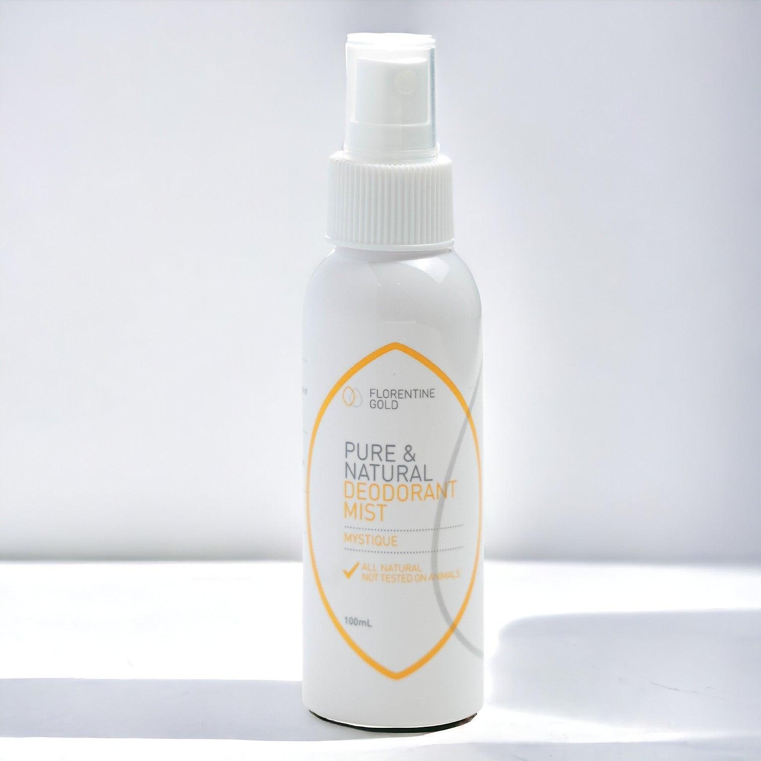 Mystique Natural Crystal Deodorant 100ml - Florentine Gold